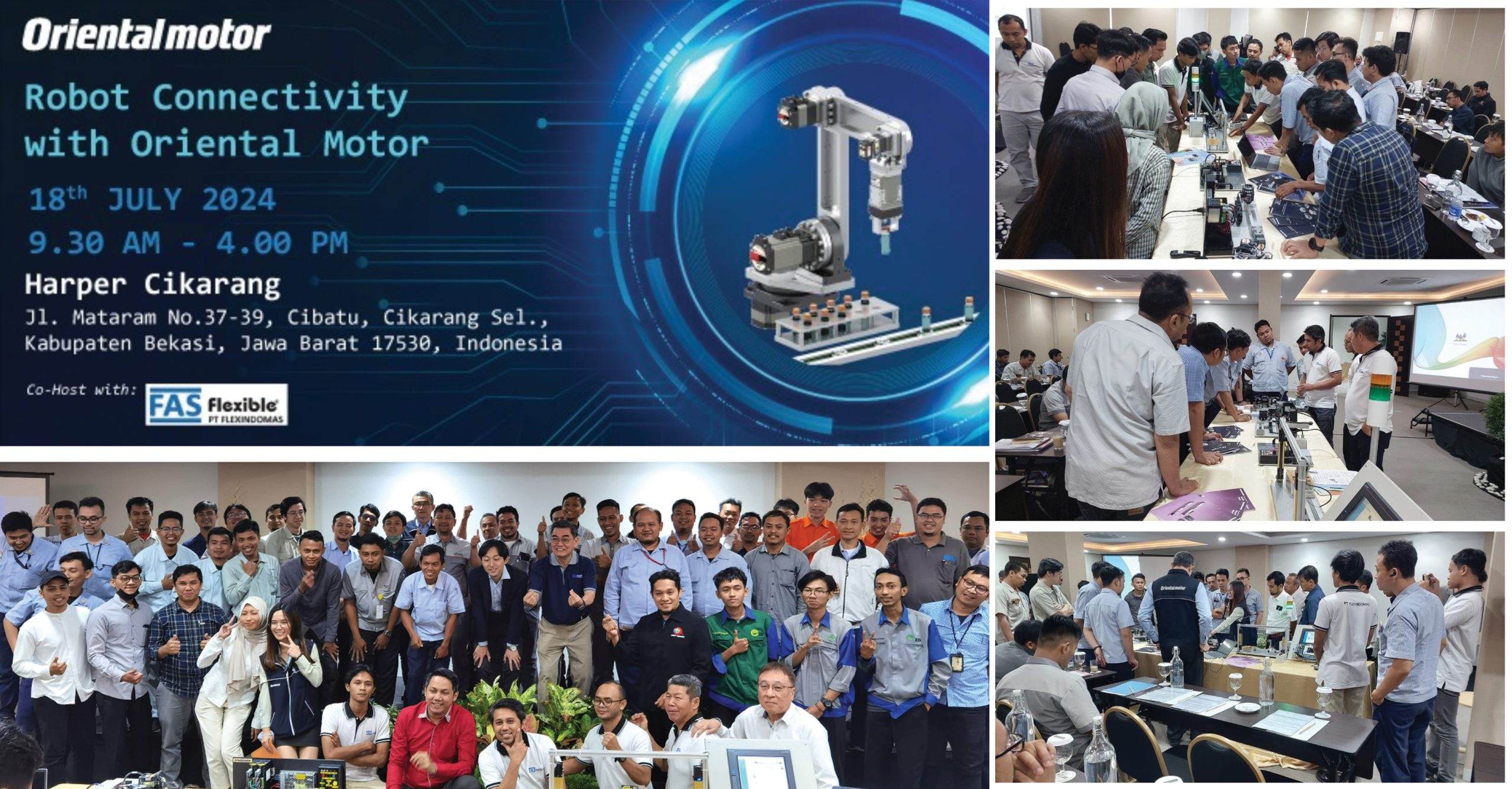 Flexindomas Co-Hosts Successful Seminar with Oriental Motor in Jakarta